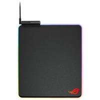 ASUS ROG Balteus Tappetino per mouse per gioco da computer Nero, Gioco mouse pad Nero, Nero, Monocromatico, Rosso/Verde/Blu, Barra appoggiaferro antiscivolo, Tappetino per mouse per gioco da computer