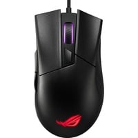 ASUS ROG Gladius II Core mouse Mano destra USB tipo A Ottico 6200 DPI, Mouse da gioco Nero, Mano destra, Ottico, USB tipo A, 6200 DPI, Nero
