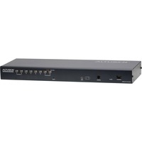 ATEN Switch KVM over IP Multi-Interface Cat 5 a 8 porte per 1 accesso condiviso locale/remoto Nero, 1920 x 1200 Pixel, Collegamento ethernet LAN, WUXGA, 8,7 W, Nero