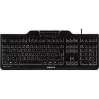 CHERRY KC 1000 SC tastiera Ufficio USB QWERTZ Tedesco Nero Nero, Full-size (100%), Cablato, USB, Interruttore a chiave a membrana, QWERTZ, Nero