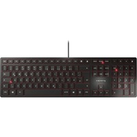 CHERRY KC 6000 Slim tastiera Universale USB QWERTZ Tedesco Nero Nero, Full-size (100%), Cablato, USB, QWERTZ, Nero