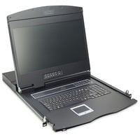 Digitus Console modulare con TFT da 19" (48,3 cm), 8 porte e touchpad, tastiera tedesca, Switch KVM 3 cm), 8 porte e touchpad, tastiera tedesca, 48,3 cm (19"), 1366 x 768 Pixel, 1000:1, TFT, 16,78 milioni di colori, VGA