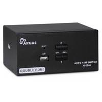 Image of AS-22HA HDMI switch per keyboard-video-mouse (kvm) Nero