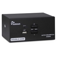 Inter-Tech AS-22HA HDMI switch per keyboard-video-mouse (kvm) Nero, Switch KVM 1920 x 1440 Pixel, Full HD+, Nero