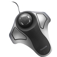 Kensington Trackball ottica Orbit argento/Nero, Ambidestro, Trackball, USB tipo A, Argento