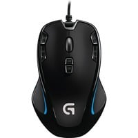 Logitech G300s mouse Mano destra USB tipo A Ottico 2500 DPI Mano destra, Ottico, USB tipo A, 2500 DPI, 1 ms, Nero, Blu