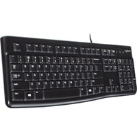 Logitech Keyboard K120 for Business tastiera USB QWERTY Inglese Nero Nero, Full-size (100%), Cablato, USB, QWERTY, Nero