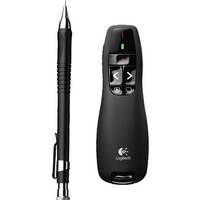 Logitech R400 puntatore wireless RF Nero, Presentatore Nero, RF, USB, 15 m, Nero