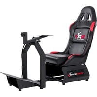 RaceRoom RR3055 Sedia per gaming universale Nero, Rosso, Sim Rig Nero/Rosso, Sedia per gaming universale, Corse, PC, Playstation, Xbox, Nero/rosso, Nero, Rosso, Ecopelle
