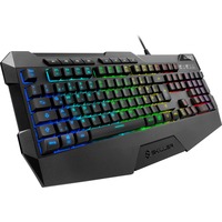 Sharkoon SKILLER SGK4 tastiera USB QWERTY Italiano Nero, Tastiera da gioco Nero, Cablato, USB, Interruttore a chiave meccanica, QWERTY, LED RGB, Nero