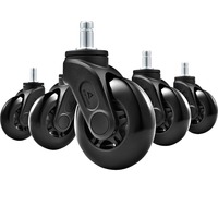 Sharkoon SW10 Nero Plastica Poliuretanica PU Rotelle, Rotolo Nero, Rotelle, Sharkoon, SKILLER, ELBRUS, Nero, Plastica Poliuretanica PU, 7,5 cm