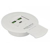 DeLOCK 64065 Caricabatterie per dispositivi mobili Bianco Interno bianco, Interno, dC, 12 V, Bianco