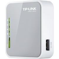 TP-Link TL-MR3020 router wireless Fast Ethernet Banda singola (2.4 GHz) 3G grigio/Bianco, Wi-Fi 4 (802.11n), Banda singola (2.4 GHz), Collegamento ethernet LAN, 3G, 3G, Router da tavolo, Vendita al dettaglio