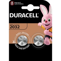Duracell Elettronics 2032 B2 2pz Nero, Batteria monouso, CR2032, Litio, 3 V, 2 pz, Argento