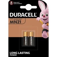 Duracell Sicurezza MN21 B2 2pz, Batteria Batteria monouso, Alcalino, 12 V, 2 pz, Nero, Oro, Argento, 7,4 g