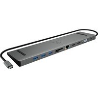 ICY BOX IB-DK2106-C Cablato USB 3.2 Gen 1 (3.1 Gen 1) Type-C Antracite, Nero Nero/antracite, Cablato, USB 3.2 Gen 1 (3.1 Gen 1) Type-C, 100 W, 3,5 mm, 10,100,1000 Mbit/s, Antracite, Nero