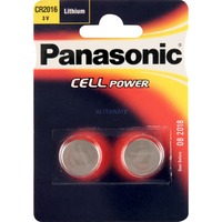 Panasonic CR-2016EL/2B Batteria monouso CR2016 Litio argento, Batteria monouso, CR2016, Litio, 3 V, 2 pz, 165 mAh
