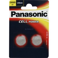 Panasonic CR-2025EL/2B Batteria monouso CR2025 Litio argento, Batteria monouso, CR2025, Litio, 3 V, 2 pz, 165 mAh
