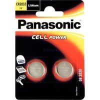 Panasonic CR-2032EP/2B Alcalino 3V batteria non-ricaricabile argento, Alcalino, 3 V, 2 pezzo(i), 220 mAh, 2,9 g, coin