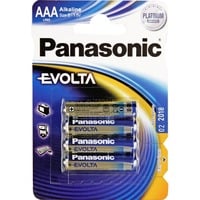Panasonic LR03 4-BL EVOLTA Batteria monouso Mini Stilo AAA Alcalino argento, Batteria monouso, Mini Stilo AAA, Alcalino, 1,5 V, 4 pz, Blu