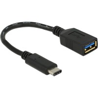 DeLOCK 0.15m USB 3.1 cavo USB 0,15 m USB 3.2 Gen 2 (3.1 Gen 2) USB C USB A Nero, Adattatore Nero, 0,15 m, USB C, USB A, USB 3.2 Gen 2 (3.1 Gen 2), Maschio/Femmina, Nero