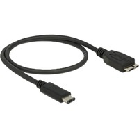 Immagine di  0.5m USB3.1 C - MicroUSB3.1 B cavo USB 0,5 m USB 3.2 Gen 2 (3.1 Gen 2) USB C Micro-USB B Nero