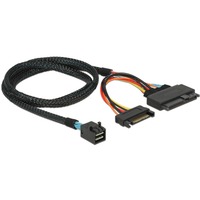 DeLOCK 0.75m, SFF-8643/U.2 SFF-8639+SATA 0,75 m Nero, Adattatore Nero, SFF-8643/U.2 SFF-8639+SATA, 0,75 m, SFF-8643, U.2 SFF-8639, Maschio/Maschio, Nero
