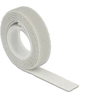 DeLOCK 18274 Velcro Grigio 1 pz grigio, Grigio, 13 mm, 1 m, 1 pz, Sacchetto di politene