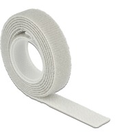 DeLOCK 18274 Velcro Grigio 1 pz, Fascette ferma-cavo grigio, Grigio, 13 mm, 1 m, 1 pz, Sacchetto di politene