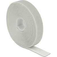 DeLOCK 18280 Velcro Grigio 1 pz grigio, Grigio, 20 mm, 5 m, 1 pz, Sacchetto di politene