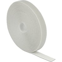 DeLOCK 18281 Velcro Grigio 1 pz, Fascette ferma-cavo grigio, Grigio, 20 mm, 10 m, 1 pz, Sacchetto di politene