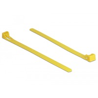 DeLOCK 18760 fascetta Fascetta sganciabile Nylon Giallo 100 pezzo(i), Fascette ferma-cavo giallo, Fascetta sganciabile, Nylon, Giallo, 15 cm, 7,5 mm, 100 pezzo(i)