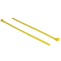 DeLOCK 18761 fascetta Fascetta sganciabile Nylon Giallo 100 pezzo(i), Fascette ferma-cavo giallo, Fascetta sganciabile, Nylon, Giallo, 30 cm, 7,6 mm, 100 pezzo(i)