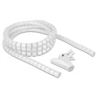 DeLOCK 18840 cavo proiettore Canalina per protezione cavi da pavimento Bianco, Tubo cavo bianco, Canalina per protezione cavi da pavimento, Bianco, Polietilene, 2,5 m, 2 cm