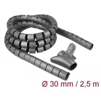 DeLOCK 18846 cavo proiettore Canalina per protezione cavi da pavimento Grigio, Tubo cavo grigio, Canalina per protezione cavi da pavimento, Grigio, Polietilene, 2,5 m, 3 cm, 1 pz