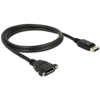 1m M-F DisplayPort Nero