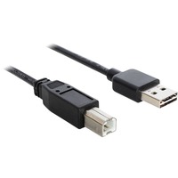 Image of 1m USB 2.0 A - B m/m cavo USB USB A USB B Nero