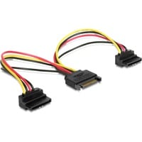 DeLOCK 60128 cavo di alimentazione interno 0,15 m, Cavo a Y 0,15 m, SATA a 15 pin, 2 x SATA a 15 pin, Maschio, Femmina, Dritto