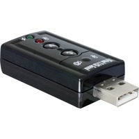 DeLOCK 61645 adattatore per inversione del genere dei cavi USB 2.0 2x 3.5 Nero Nero, USB 2.0, 2x 3.5, Nero, Vendita al dettaglio