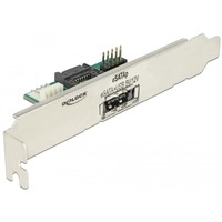 DeLOCK 63921 scheda di interfaccia e adattatore Interno eSATA, Staffa slot SATA, eSATA, SATA, USB, Sacchetto di politene