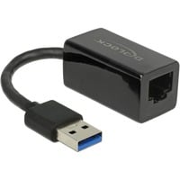 DeLOCK 65903 scheda di interfaccia e adattatore RJ-45 Nero, USB tipo A, RJ-45, RJ-45, Nero, 0,135 m, Attività, Potenza