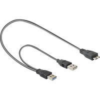 DeLOCK 82909 cavo USB 0,2 m USB 3.2 Gen 1 (3.1 Gen 1) USB A Micro-USB B Grigio, Cavo a Y Nero/Rosso, 0,2 m, USB A, Micro-USB B, USB 3.2 Gen 1 (3.1 Gen 1), Maschio/Maschio, Grigio