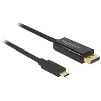 DeLOCK 85257 cavo e adattatore video 3 m USB tipo-C DisplayPort Nero Nero, 3 m, USB tipo-C, DisplayPort, Maschio, Maschio, Oro