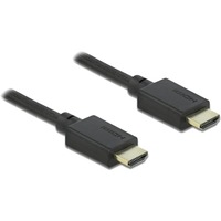 DeLOCK 85387 cavo HDMI 1 m HDMI tipo A (Standard) Nero Nero, 1 m, HDMI tipo A (Standard), HDMI tipo A (Standard), Compatibilità 3D, 48 Gbit/s, Nero