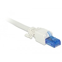 DeLOCK 86417 cavo di collegamento RJ-45 Blu, Bianco, Spina bianco, RJ-45, Blu, Bianco, Cat6a, U/UTP (UTP), 18 mm, 52,8 mm