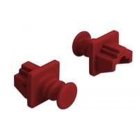 DeLOCK 86510 copertura antipolvere per porta 10 pz RJ-45, Cappuccio di protezione rosso scuro, RJ-45, Plastica, Commutatore di rete, 18 mm, 21 mm, 14 mm
