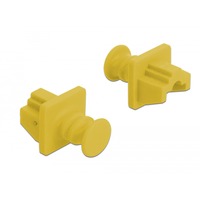 DeLOCK 86511 copertura antipolvere per porta 10 pz RJ-45, Cappuccio di protezione giallo, RJ-45, Plastica, Giallo, Commutatore di rete, 18 mm, 21 mm