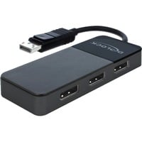 DeLOCK 87737 ripartitore video DisplayPort 3x DisplayPort, Separatori DisplayPort Nero, DisplayPort, 3x DisplayPort, 7680 x 4320 Pixel, Nero, 30 Hz, 0,125 m