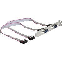 DeLOCK 89083 scheda di interfaccia e adattatore grigio, PCI, 0,27 m, Cablato