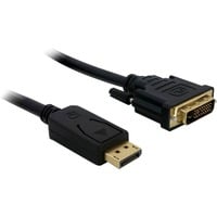 DeLOCK Displayport > DVI 24+1 St/St 2m DVI-D, Adattatore Nero, 2 m, Displayport, DVI-D, Maschio/Maschio